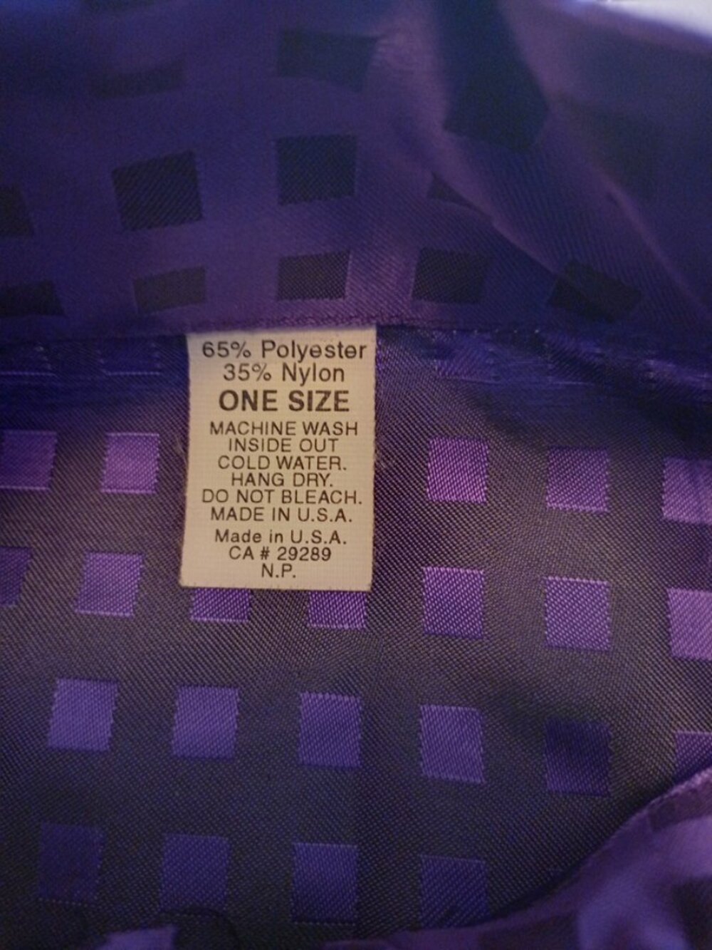 Vintage Surf Style 1/4 Zip Iridescent Purple Windbreaker Jacket Adult Large - Picture 4 of 7